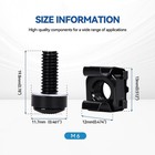 60-pack M6 X 20mm Rack Mount Screws And Cage Nuts For Server Racks   router
