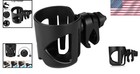 Universal 360   Rotatable Stroller Cup Holder For Bottles   Beverages  Black