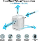 Voltage Converter Us To Europe Travel  International Universal Travel Adapter Wi