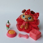 Authentic Lps Littlest Petshop Htf Rusty Red Collie Paws Down  58 Skirt Magnet