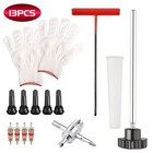 13 23pcs Valve Stem Tool Kit Tire Installer Tool Valve Remover Tool Quick Change