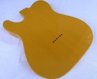 Tele Style Guitar Body 2pcs Centre Joined Alder Trans Yellow Fit P90    5 3lbs
