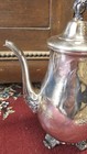 Vintage Wm Rogers Silver Co Tea Pot coffee Pot Silver Plated Victorian Rose