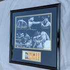 Muhammad Ali Signed 16x20 Framed Collage 27 30 1960 Rome Olympics Ticket Coa