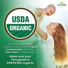Zazzee Usda Organic Fenugreek 30 1 Extract  6000 Mg Strength  120 Vegan Capsules