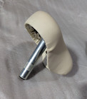 Childs Tricycle Bicycle Seat  7 8 Inch Post Light Tan White Faux Leather
