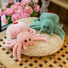 Simulation Black Spider Jumping Spider Doll Crawling Pet Plush Cute Reptile 25cm
