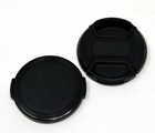  2 Pack  55mm Lens Cap Center Pinch Snap On Front Cover For Canon Nikon Sony
