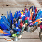 Huge Lot Of 125 - Assorted Pens - Tested   Working - New   Vintage