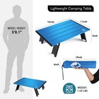 Villey Portable Mini Folding Beach Table Ultralight Aluminum Side Table With Bag