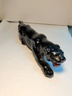 Vintage Black Panther 1960 s Mid Century Ceramic Figurine 5  Art Deco Nice