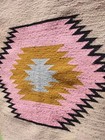 Navajo Rug Antique Native American Indian Germantown Sunday Saddle Blanket 1920