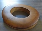 Wood Hat Brim Block Mold Millinery Form 7 3 8 M a  Cuming   Co Ny Hardwood Vtg