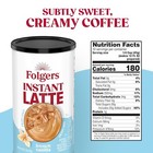 Folgers French Vanilla Flavored Instant Latte 16 Ounce Pack Of 6