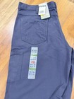 Carhartt Fr Midweight Navy Blue Canvas Jean Pant 38x32 Hrc2 Loose Fit