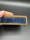 Via Vermont Stained Glass Brass Trinket Jewelry Box Cat Flowers Balliol 