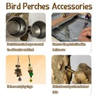 Tfwadmx Bird Perch Natural Wood Stand Toy Parrot Play Stand Platform Bird Cag   