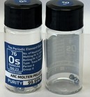 Osmium Metal Element Sample Arc Melted Beads 1 Gram 99 99  In Labeled Glass Vial