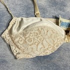 Maidenform 34a Rendezvous Ivory Satin Lace Padded Bra Style 8322 Vintage Nwot
