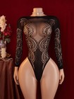 Tight Baby Dolls Bodysuit Exotic Transparent Lace Underwear Mesh Sexy Ling  rie