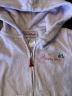 Vintage Walt Disney Princess Sleeping Beauty Pink Velour Hoodie Girls Size 4t