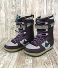 Nike Zoom Force 1 Womens 9 Snowboarding Boots Mahogany Olive Plaid 09 334842-231