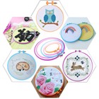  5pcs 12 7cm   16 5cm   20cm   24cm   27 2cm Tambour Embroidery Circle Cross