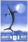 Great Barrier Reef 1930s Anglers Paradise Travel Poster Art Print Retro