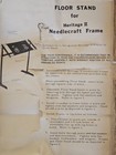 Vintage Amaro   Son s Heritage Ii Needlecrafts Frame With Floor Stand