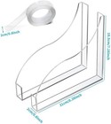 2 Pcs Bathroom Shower Splash Guard For Tub Bathtub Water Guards Shower Water