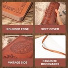  Leather Vintage Journal For Men Soft Cover 256 Lined Pages Notebook 3 Brown