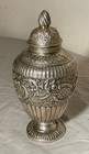 Antique 1800s Antonius Ruijter Repousse Floral Dutch Chased 833 Silver Tea Caddy