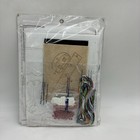 Vtg Bucilla Santa s Mail Printed Felt Jeweled Christmas 18  Stocking Kit 84760