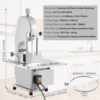 Commercial Electric Meat Saw 1500w Countertop Bone Cutter Adjustable Thickness