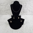 Wish Prayer Box Locket Necklace Sterling Silver Plate Ball Chain Bali Style Char