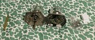 Vintage Style Crystal Glass Door Knob Set With Rosettes