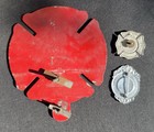 Antique East Syracuse Volunteer Fire Department Badges   Car Topper New York Ny
