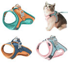 Cat Harness And Leash Set - Suede Adjustable Comfort Puppy Vest Harness Walking