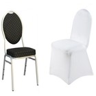 White Premium Spandex Banquet Chair Cover Wedding Party Home Decorations Sale