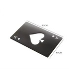 Stainless Steel Card Bottle Opener Beer Opener Playing Card Wine Tool