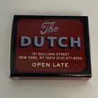 New  Modern The Dutch Nyc New York Restaurant Matchbook Box Foul Unstruck