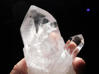 Big Super Translucent  Lemurian Quartz Crystal Twin 100  Natural Brazil 418gr