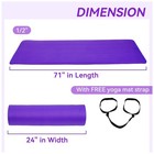 Fitvids 1 2-inch Thick High Density Exercise Yoga Mat  Carrying Strap  Purple