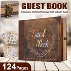 124 Pages Wedding Guest Book Wedding Reception Registry Book Funeral Memory Book