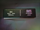 Cross Pen Pencil Set 3501 Lustrous Chrome With Box Blue Ink