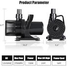 3700gph Submersible Water Pump 130w Adjustable Outlet Hydroponic Pond Fountain
