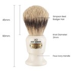 Simpson Shaving Brushes Comx2bes Best Badger Brush Faux Ivory Handle X2