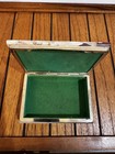 Vintage Onyx Marble Trinket   Jewelry Box     Hinged Stone Box