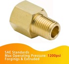 Legines Brass Pipe Fitting  Npt Adapter 1 4  Female X 1 8  Male  Copper 