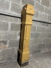   Antique Carved Walnut Newel Post   56  Tall Architectural Salvage  